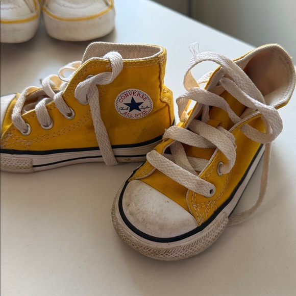 Yellow Converse High-Top Sneakers - Picture 2 of 2
